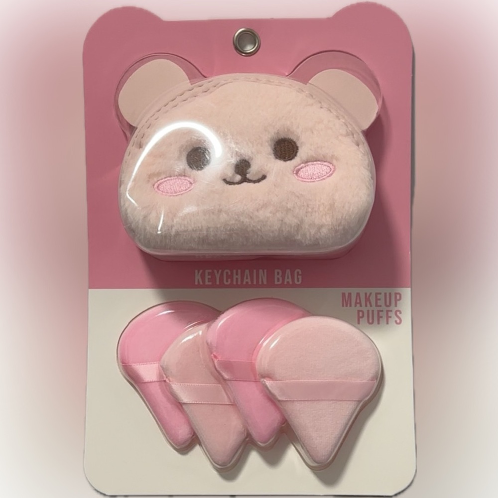 Danbar Global Keychain Bag & Makeup Puffs Set